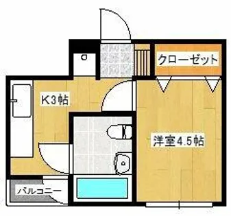 カサベルデ本町【605号室】の間取り