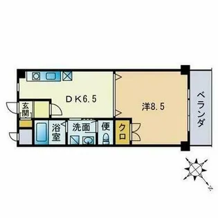 クラウンV【4階】の間取り