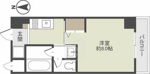 ウェントスレーニス【5階】の間取り