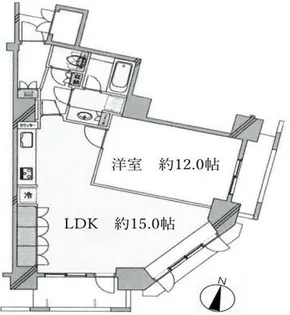 アルカディーナ京町堀【12階】の間取り