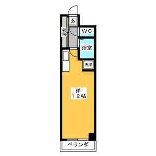 アクセス高辻【3階】の間取り