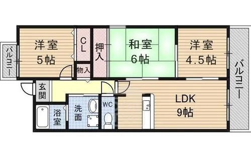 フォレストヒルズ【1階】の間取り