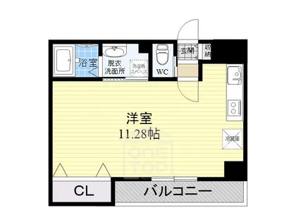 コクリコ富田【4階】の間取り