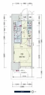 プレサンス 梅田北 ディア【0808号室】の間取り