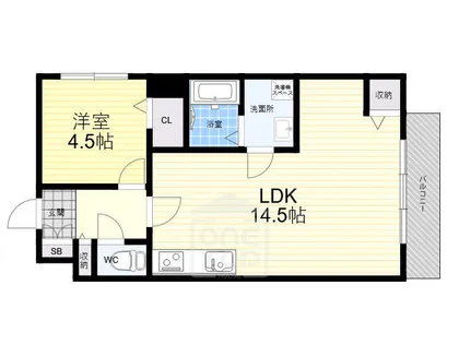 ループ千里丘【3階】の間取り
