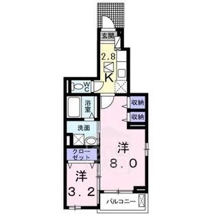 モデッサフェリーチェ【1階】の間取り