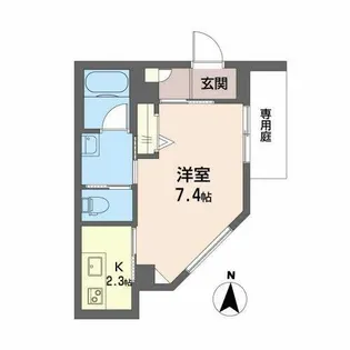 LaLa白鳥【1階】の間取り