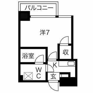 アスール江坂3rd【7階】の間取り