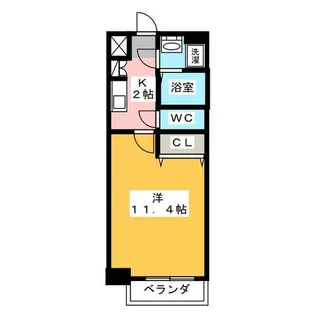 クピットガーデン千代田【10階】の間取り
