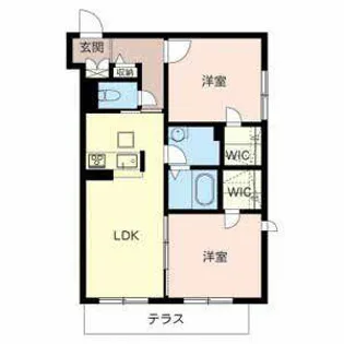 シャーメゾン春日【0101号室】の間取り