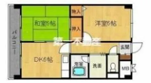 ウエストヒルズ【4階】の間取り