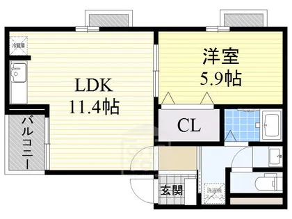 アルコバレーノ【3階】の間取り