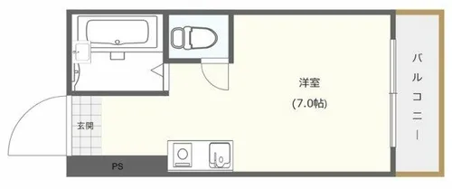 エクセレント上新6【5階】の間取り