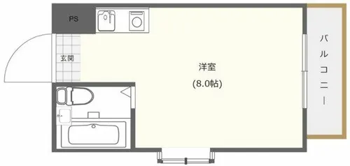 エクセレント上新6【5階】の間取り