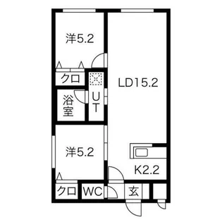 プルミエール山鼻南【2階】の間取り