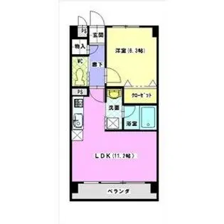 レージュ桜山【3階】の間取り