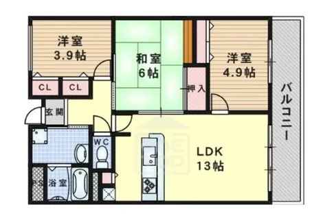 コジ―プレース【3階】の間取り