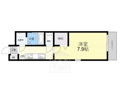 ディオーネ・ジエータ岸部【3階】の間取り