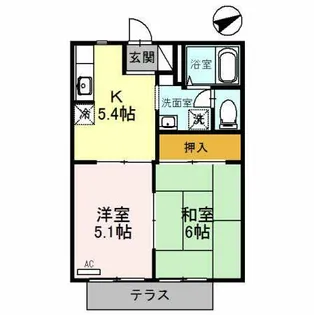 2Kの間取り画像