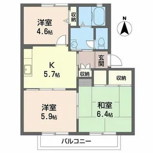 メゾン・ド・ヴェニール【0202号室】の間取り