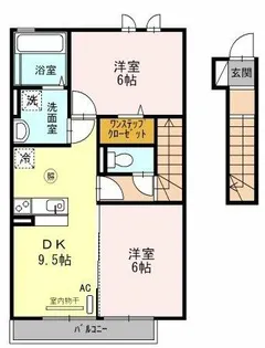 ピンツリーハイツⅢ【2階】の間取り