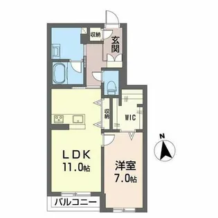 シャーメゾン ルミナスコート【0202号室】の間取り