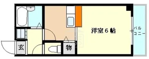 ラポール鳥飼【2階】の間取り