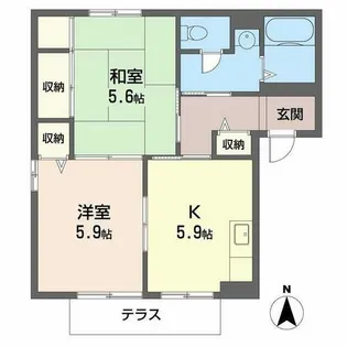 サン フォレスト【0101号室】の間取り