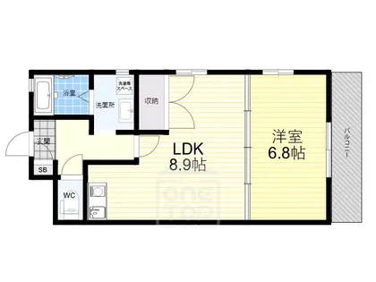 サンシャイン茨木【1階】の間取り