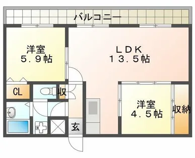 大町マンション【2階】の間取り