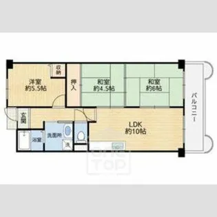 大谷グレイスハイツ2【2階】の間取り