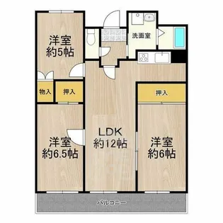 マンション・フォルツーナ【3階】の間取り