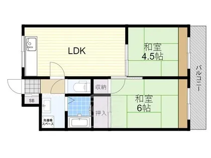 エルムマンション【1階】の間取り