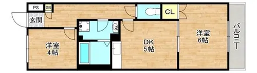 ヴィラージュI【4階】の間取り