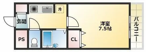 えんだら50歩【7階】の間取り