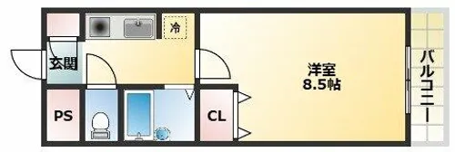 えんだら50歩【7階】の間取り