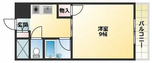 えんだら百歩【6階】の間取り