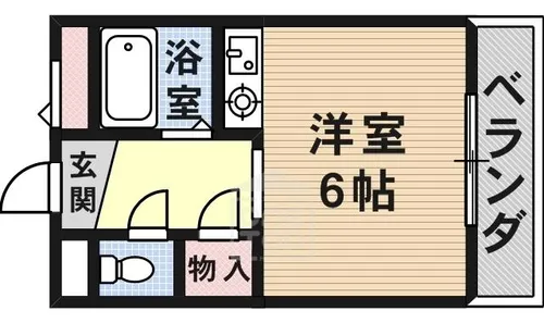 スカイマンション2【3階】の間取り