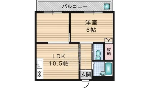 ニューグローリ鮎川【2階】の間取り