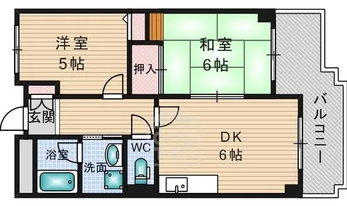 センターコート【5階】の間取り