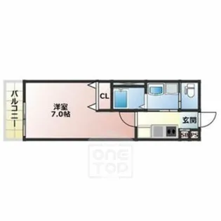 ALEGRIA岸辺【1階】の間取り