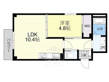 URBAN COURT 茨木春日【4階】の間取り