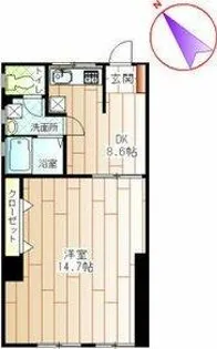 パラシオ美合【501号室】の間取り