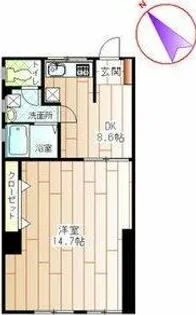 パラシオ美合【501号室】の間取り