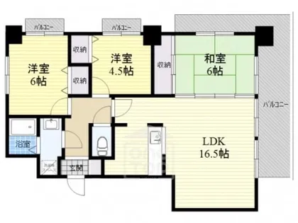 パロス沢良宜【2階】の間取り