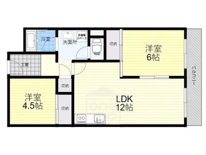 ロイヤル千里丘【3階】の間取り