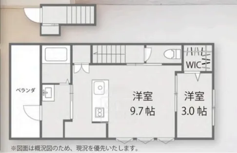 アヴァロン富田【2階】の間取り