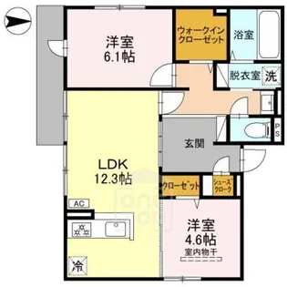 シエル・クレール【1階】の間取り