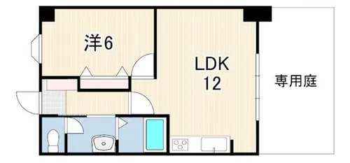 フォルザ住吉S棟【1階】の間取り