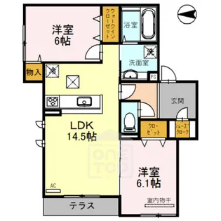 SESSHU寿恵之橋【2階】の間取り